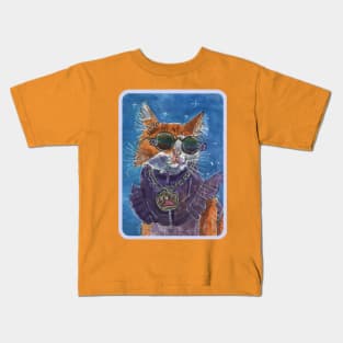 Mystery Lady Cat Kids T-Shirt